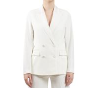 Vicolo giacca blazer doppiopetto in crepe panna S