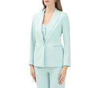 Vicolo giacca blazer monopetto in tessuto crepe verde acqua M