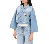 Vicolo giubbino crop in denim Yoanna lavaggio medio