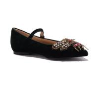 ViCOLO - Scarpe ballerina in velluto con patch strass - - Shoes - Donna - Verde - 36 EU