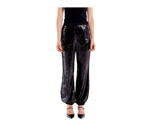 ViCOLO - Sequin Jogger Pants - - Trousers - Donna - Nero - M