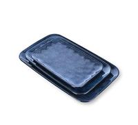vicrays Piatti da portata rettangolari in ceramica, 35,6 cm, 30,5 cm, 25,4 cm, piatti da portata in porcellana, per feste, barbecue, antipasti, sushi, dessert, forno a microonde e lavastoviglie, set