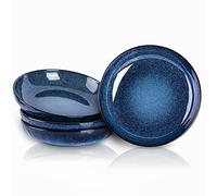 Vicrays, set di ciotole grandi e poco profonde, in ceramica, 1332 ml, piatti grandi, in porcellana, 25 cm, design piatto basso, ciotola per zuppa, adatta al microonde e alla lavastoviglie