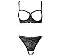 VicSec Completi Intimi da Donna Set Lingerie Donna Babydoll Sexy Confortevole Reggiseno Pizzo Babydoll Aperto con Reggiseno e Perizoma per La Notte di Nozze Vacanze in Luna di Miele Viaggio, S-XL