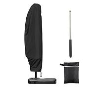 Victarvos Copertura Copri Ombrellone da Giardino/Spiaggia 3x4 m, Impermeabile con Cerniera da 1,4 m, con Asta Telescopica, 280x30/80/45 cm