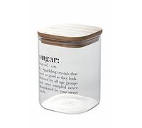 Victionary Sugar Barattolo in vetro con coperchio in bamboo 1l