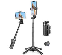 Victiv Mini Treppiede Smartphone Bastone Selfie, 3-in-1 Estensibile Cavalletto per Smartphone con Telecomando, Portatile iPhone Selfie Stick Tripode Cellulare per Viaggi/Creazione di contenuti/Vlog