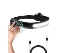 Victoper Lampada Frontale, LED Torcia Frontale, Regolazione verticale a 270°, Ensore di Movimento, IPX4, Torcia Frontale Ricaricabile per Campeggio, Pesca, Escursionismo e Arrampicate Notturne