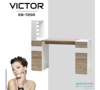 Victor 725 Tavolino manicure ricostruzione unghie con mensola e cassettiere