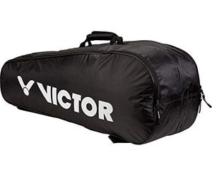 VICTOR Borsa per racchette Doublethermobag Badminton Tennis Squash, nero