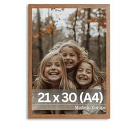 VictoR Cornice portafoto Dali 21 x 30 cm (A4) marrone - cornice quadrata in legno 21 x 30 cm - cornice marrone 21 x 30 cm - cornice marrone