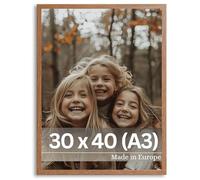 VictoR Cornice portafoto Dali 30 x 40 cm (A3) marrone - Cornice portafoto quadrata in legno 30 x 40 cm - cornice marrone 30 x 40 cm - cornice marrone