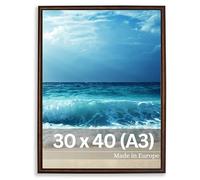 Victor cornice portafoto “David” marrone 30x40 cm - profilo: 14 x 17 mm - vetro acrilico - design moderno - decorazione shabby chic