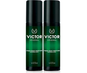 Victor Deo Vapo Original - Fresh Body Parfume - deodorante spray uomo - 125 ml (Confezione da 2)