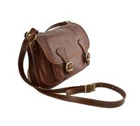 VICTOR LINE BORSA PELLE LUIGI BENETTON MADE IN ITALY (MARRONE)