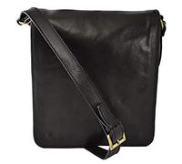VICTOR LINE SRL Borsa Tracolla Uomo Vera Pelle Italiana Colore NERO - Artigiani Toscani Made In Italy - Borsa Uomo