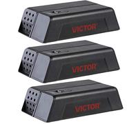 Victor M250SSR-3 Trappola per topi elettronica umana per interni, senza tocco, non vede, trappola elettrica per topi istantanea, 3 trappole
