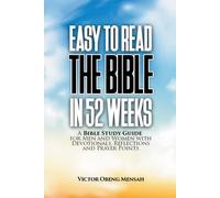 Victor Obeng Mensah Easy to Read the Bible in 52 Weeks (Tascabile)