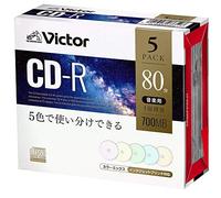 Victor One-Time Recording Music CD-R AR80FPX5J1 (48x/5 dischi, 80 minuti)