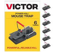 Victor Power-Kill Humane M393SSR - Set di 6 trappole per topi facili da usare, riutilizzabili
