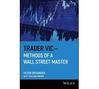 Victor Sperandeo Trader VicMethods of a Wall Street Master (Tascabile)