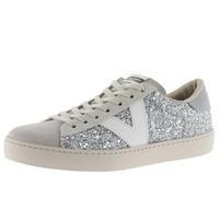 Victoria Berlin effetto Pelle e Glitter Bianco Marrone Argento - Sneakers Donna EUR 39
