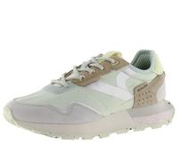 victoria 1985 Sneaker Wing Nylon & Pezzi in Crosta di Pelle & Suola Dentata 8803108 per Donna Jade 40