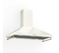 Klarstein Victoria 90 - Cappa aspirante, 90cm, design rétro, 644,5 m³/h, 2 lampade a LED