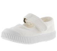 victoria Ballerine Unisex 1915 Tela Drec & Strappo & Punta Rinforzata 136605 per Bambini Blanco 33