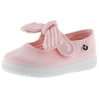 victoria Ballerine Unisex Ojalá Tela & Strappo & Fiocco A Righe 105110 per Bambini Rosa 25