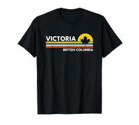 Victoria BC British Columbia Canada Vintage Retro Souvenirs Maglietta