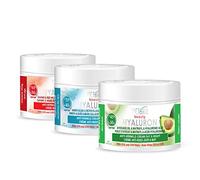 Victoria Beauty - Set crema ialuronica, creme anti-invecchiamento contro rughe e occhiaie, creme tonificanti per il viso con acido ialuronico (3 x 50 ml)