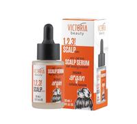 Victoria Beauty - Siero per la crescita dei capelli con caffeina, olio di argan e guaranà, siero del cuoio capelluto contro la caduta dei capelli, idrata i capelli e favorisce la crescita (1 x 30 ml)