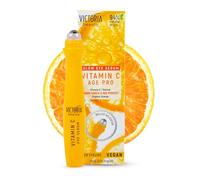 Victoria Beauty,Vitamina C siero oculare Roll On, crema per gli occhi contro rughe e occhiaie, olio d'arancia ed estratto di ananas, crema anti-invecchiamento contorno occhi (1x15 ml)