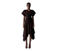 Victoria Beckham - Abito lungo asimmetrico - - Dresses - Donna - Marrone - XS