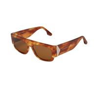 Victoria Beckham, ,Accessories ,Donna ,Marrone ,ONE SIZE Occhiali da Sole Rettangolari in Acetato con Protezione UV