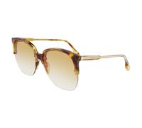 Victoria Beckham Brown Acetate Sunglasses