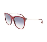 Victoria Beckham Burgundy Acetate Sunglasses