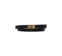 Victoria Beckham - Cintura in Pelle a Grana Piccola - - Accessories - Donna - Nero - 100 CM