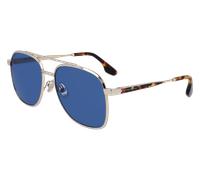 Victoria Beckham Donna VB233S 720 Occhiali da sole Metallo Oro Blu Pilot Fotocromatiche