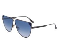 Victoria Beckham Donna VB239S 319 Occhiali da sole Metallo Canna di fucile Blu Pilot Normale Normale