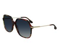 Victoria Beckham Donna VB631S 609 Occhiali da sole Acetato Havana/Rosso Blu Farfalla Sfumato