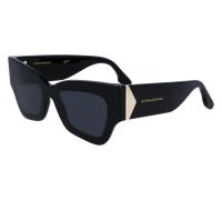 Victoria Beckham Donna VB662S 001 Occhiali da sole Acetato Nero Grigio Farfalla Normale Normale