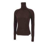 Victoria Beckham - High Neck Top - - Knitwear - Donna - Marrone - M