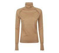 Victoria Beckham, ,Knitwear ,Donna ,Marrone ,S Caldo Turtle Neck Maglione