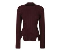 Victoria Beckham - Maglioni a collo rotondo - - Knitwear - Donna - Viola - S
