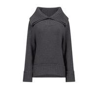 Victoria Beckham - Maglione con Collo Ampio - - Knitwear - Donna - Grigio - M