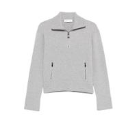 Victoria Beckham - Maglione con mezza zip - - Knitwear - Donna - Grigio - M