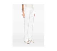 Victoria Beckham - Panel Detail Straight Leg Pant - - Trousers - Donna - Bianco - 2XS