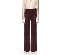 Victoria Beckham - Pantaloni a gamba larga a vita alta - - Trousers - Donna - Viola - M